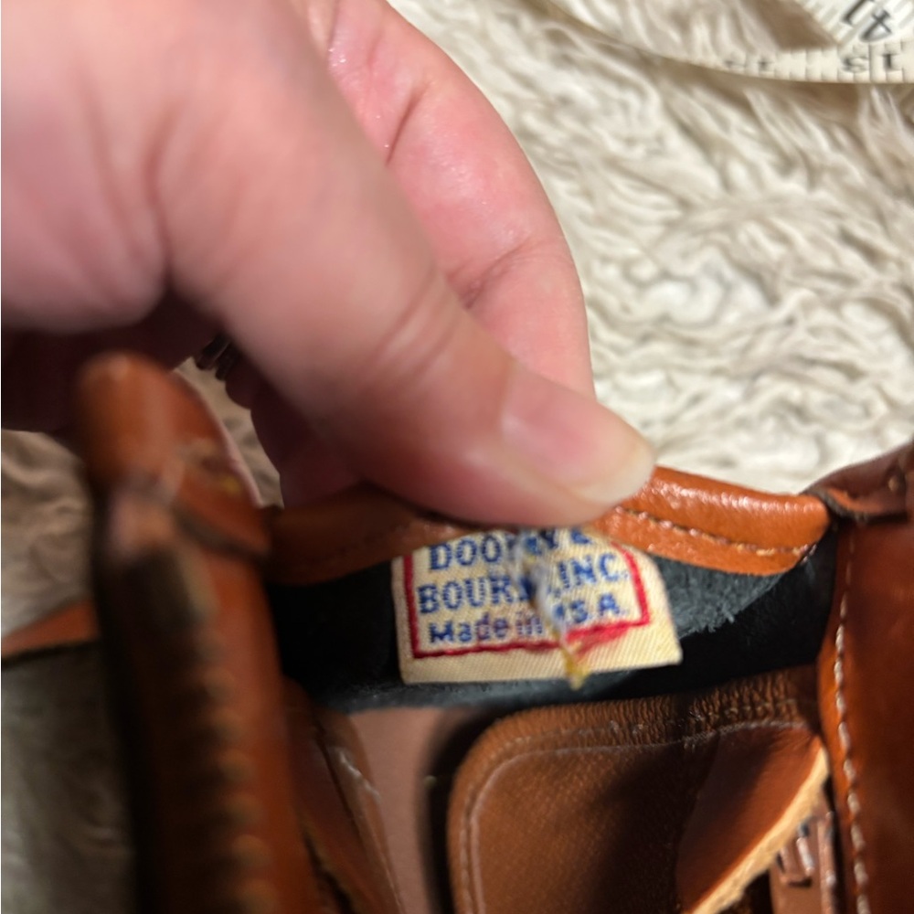 Dooney & Bourke Black and Brown Leather Crossbody Bag - Picture 4 of 4